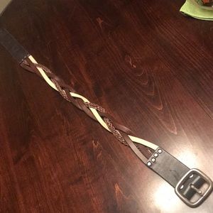 Lucky Brand ladies braided belt GUC sz 28